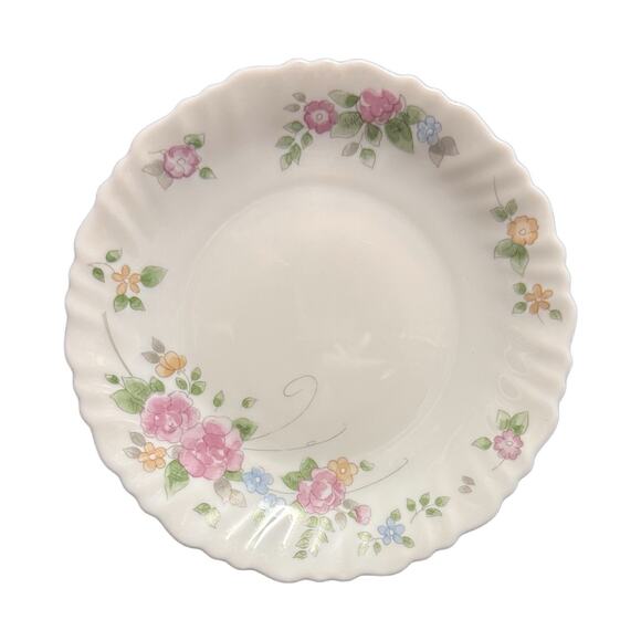 Arcopal France Rosalie 7” Salad Dessert Plates Set of 4 Pink Floral Vintage - Picture 3 of 6